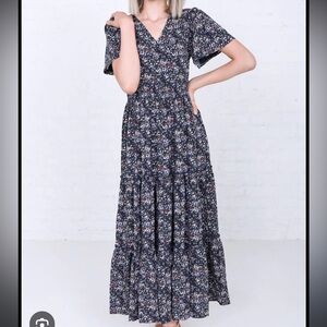 Mikarose Eden navy orchard dress